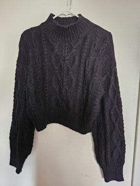 Double Zero Cropped Knit Sweater